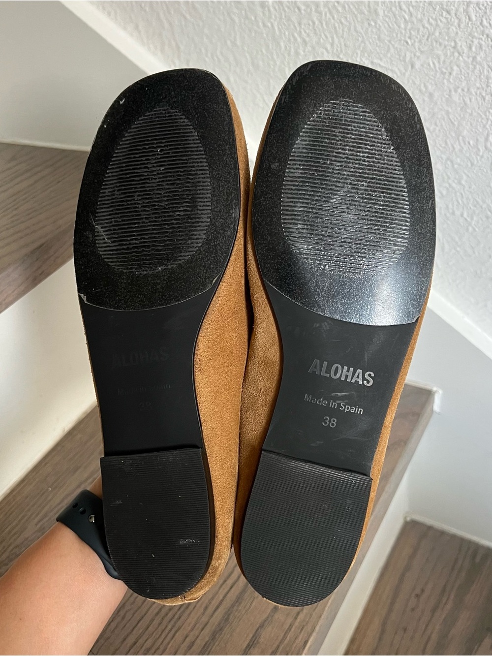 ALOHAS Rosalind Suede Ballet Flats in Suede Tan NWOB - Picture 7 of 8